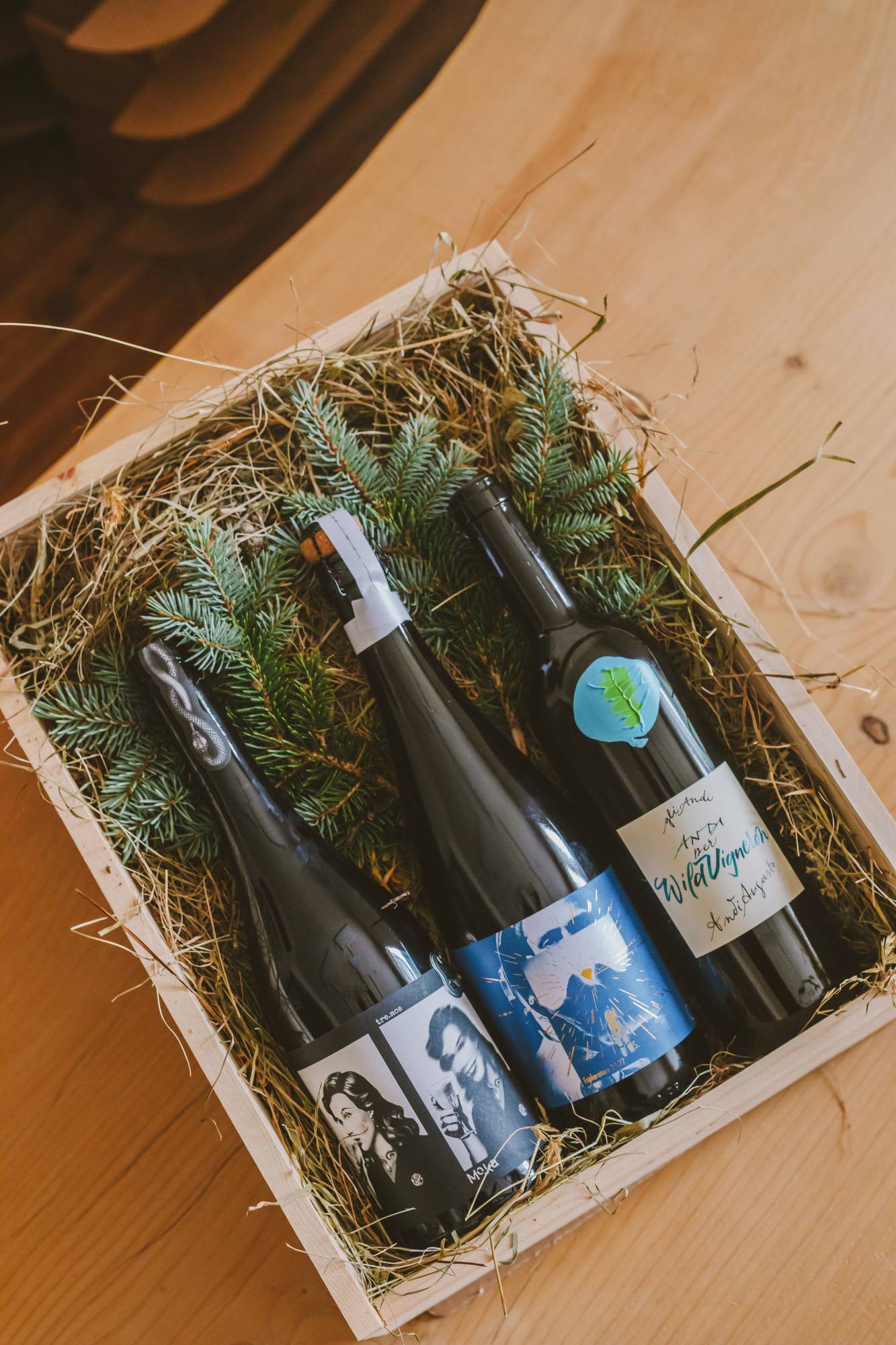 Selezione di vini artigianali Wild Vigneron per i regali di Natale