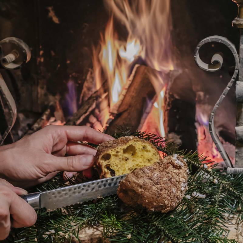 Mini Panettone al cioccolato al fieno caramellato