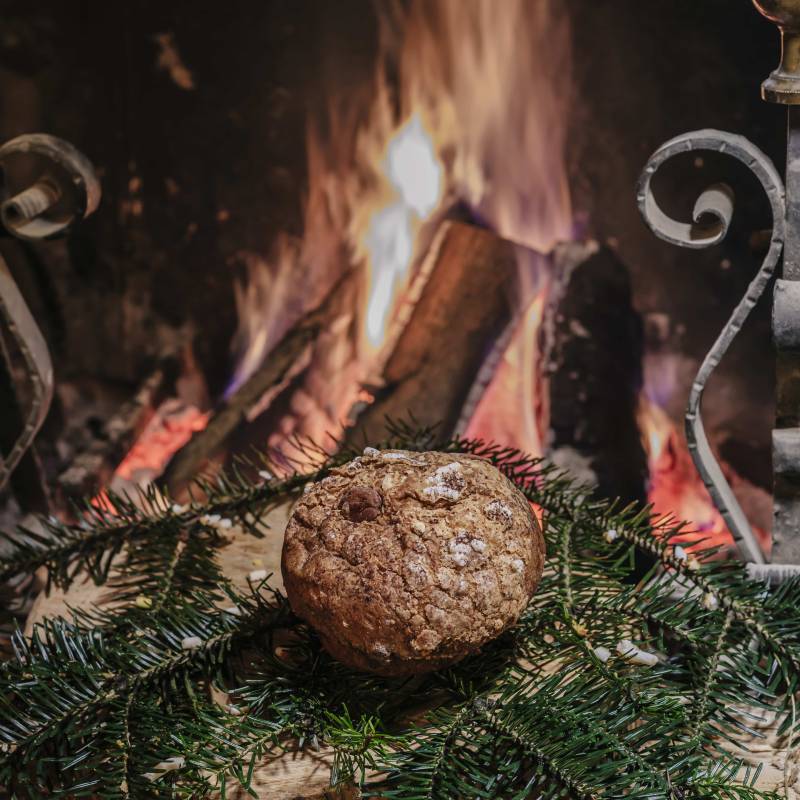 Mini Panettone al cioccolato al fieno caramellato