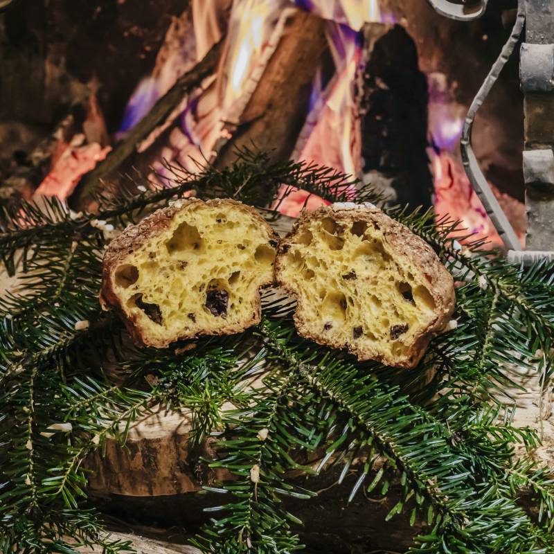 Mini Panettone al cioccolato al fieno caramellato