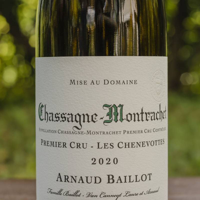 Arnaud Baillot Chassagne Montrachet 2020 Les Chenevottes 1er Cru