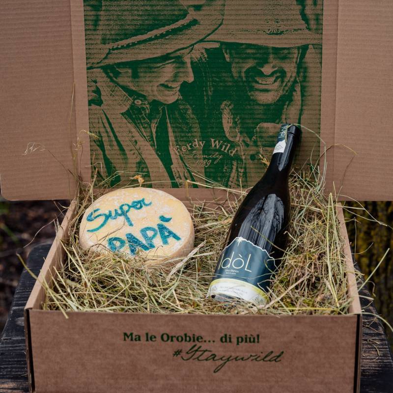 Formaggio Mini Hay e Bottiglia di Vino SEI IL MIO IDOL!