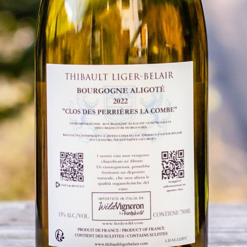 Bourgogne Aligoté Clos des Perrières la Combe 2022