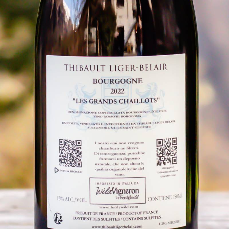 Bourgogne cuvée Les Grands Chaillots 2022