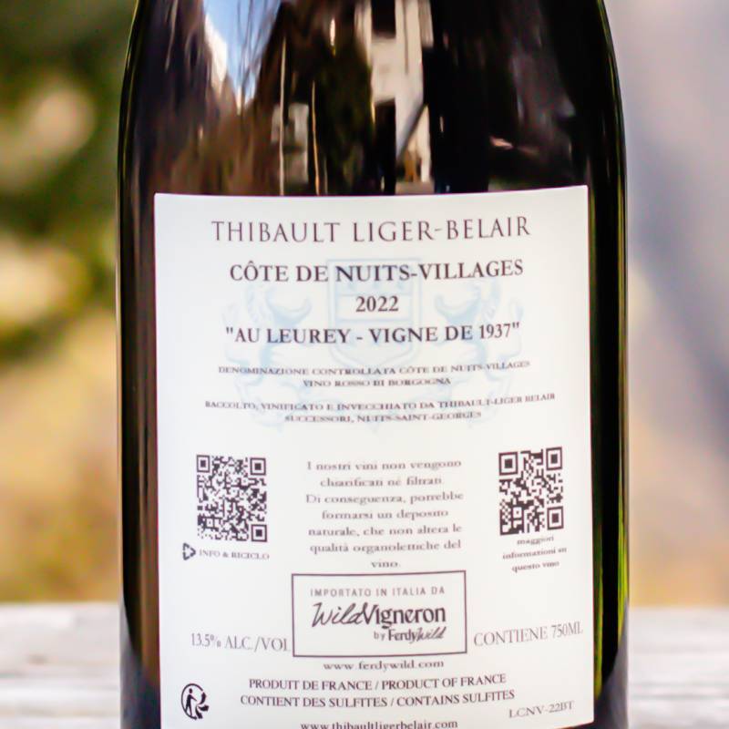 Cote de Nuits-Villages Au Leurey-Vigne de 1937 - 2022