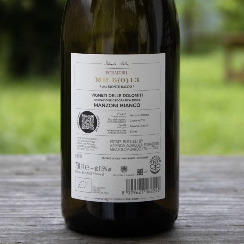 Foradori Manzoni Bianco