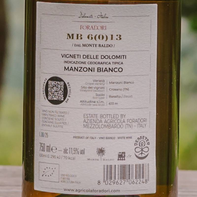 Foradori Manzoni Bianco