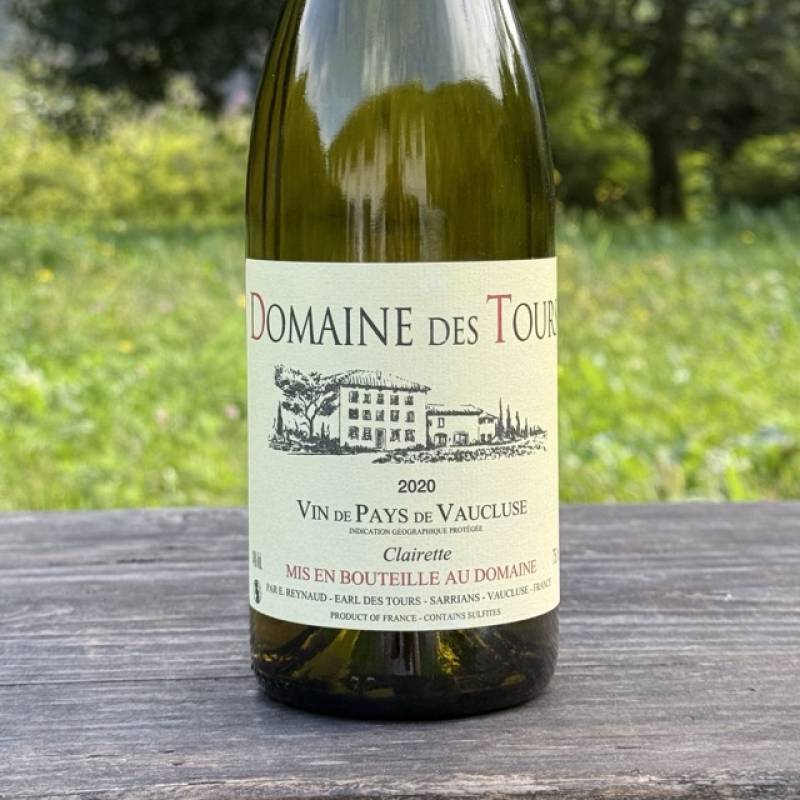 Domaine des Tours Vin de Pays Vaucluse Blanc 2020
