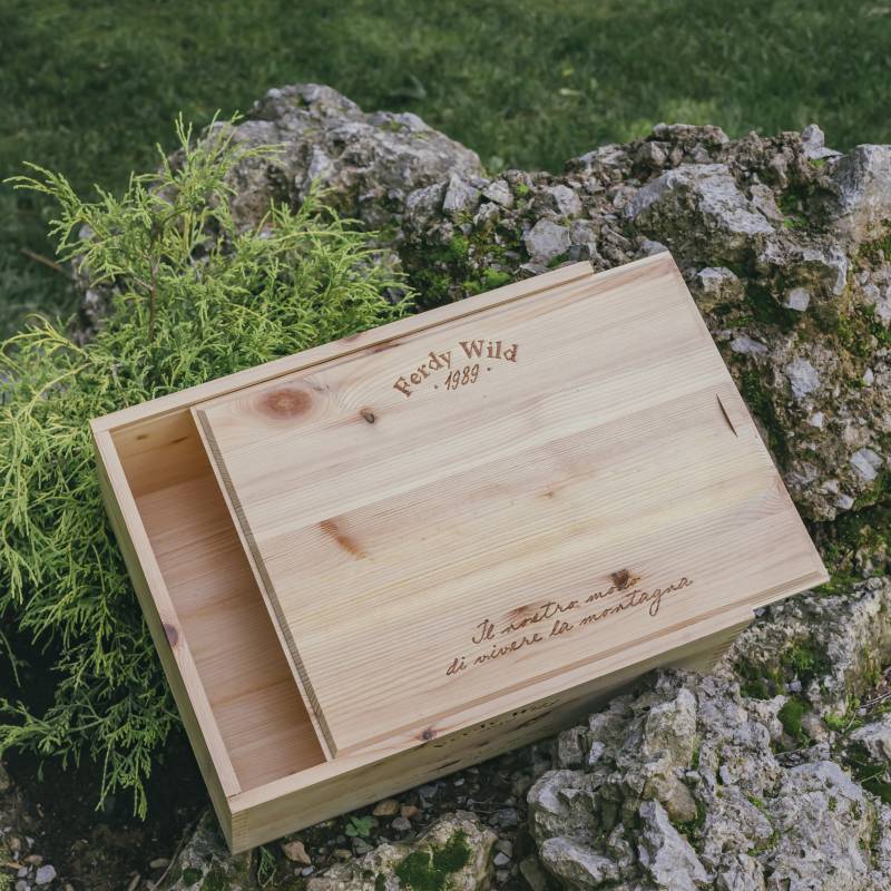 Box regalo tagliere in legno Grande